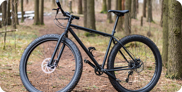 Hybrid bike in countryside